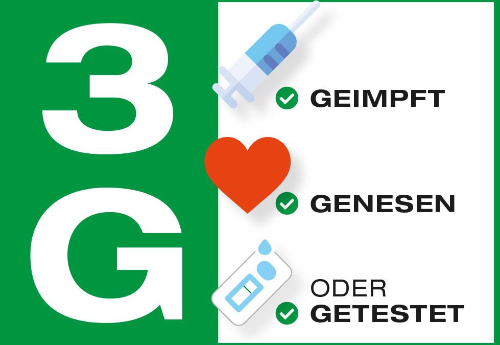 3G – Geimpft Genesen Getestet