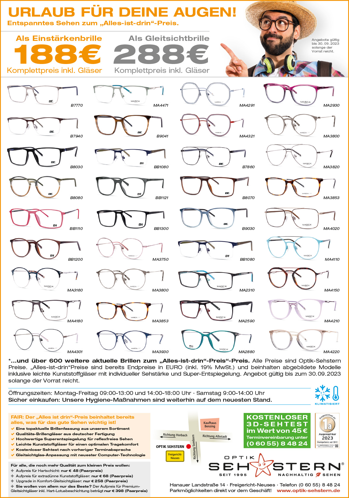 Optik Sehstern April-Aktion